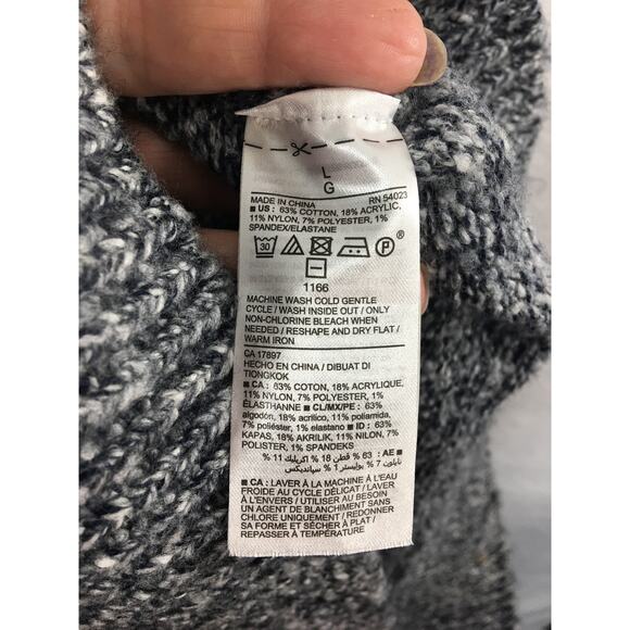 Old Navy Pullover Hoodie Sweater w/ Kangaroo‎ Pocket Gray Men's Size Large - Picture 9 of 9